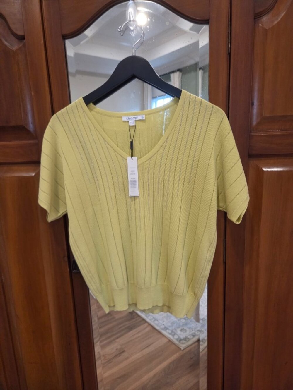 NWT!   Chico's Short-Sleeve Sweater